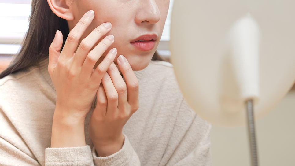 Peau stressée avant un événement